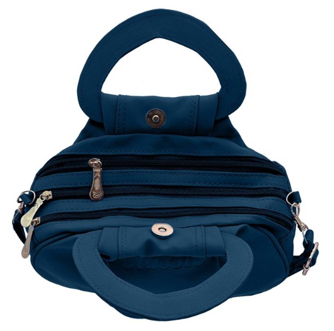 Elegant PU Handbag With Sling Strap
